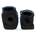 REKD Youth Heavy Duty Double Pad Set - Black/Blue - Small