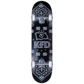 KFD Bandana Skateboard Complete (7.75"|Black)
