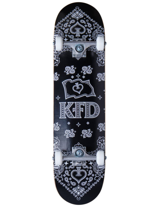KFD Bandana Skateboard Complete (7.75"|Black)