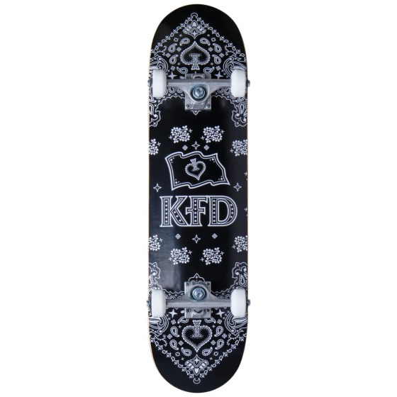 KFD Bandana Skateboard Complete (7.75"|Black)