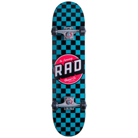 RAD Checkers Skateboard Set (7.25"|Turquoise)