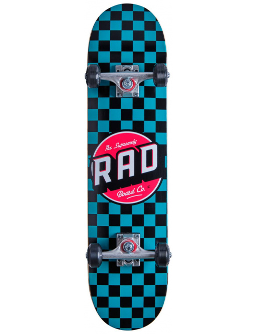 RAD Checkers Skateboard Set (7.25"|Turquoise)