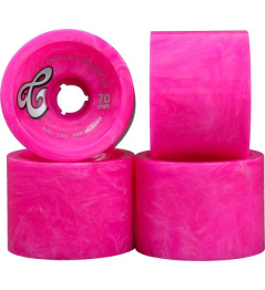 Cadillac Cruiser Longboard Wheels 4-Pack (Pink|80A)