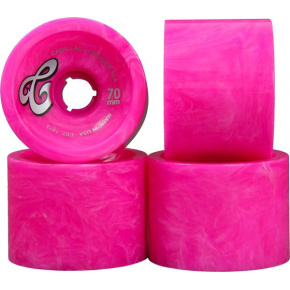 Cadillac Cruiser Longboard Wheels 4-Pack (Pink|80A)