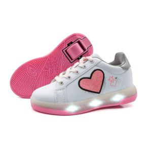 Breezy Rollers Light Heart - Pink - UK:1J EU:33 US:1.5J