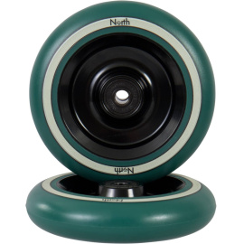 North Fullcore Scooter Wheel (24mm | Black/Forest Pu)