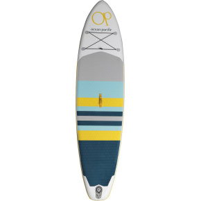 Ocean Pacific Malibu Lite 10'6 Inflatable Paddleboard (White/Grey/Yellow)
