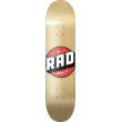 RAD Solid Logo Skate Board (8"|Natural Maple)