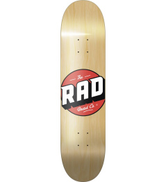 RAD Solid Logo Skate Board (8"|Natural Maple)
