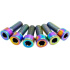 TLC Fit/S&M Titanium BMX Stem Bolts (Rainbow)