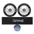 Set of 2 Divine 110 mm Turbo silver wheels + Divine griptape + Divine headset