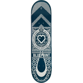 Blueprint Home Heart Skate Board (8"|Blue)