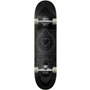 Blueprint Home Heart Skateboard Set (8.25"|Black/Grey)