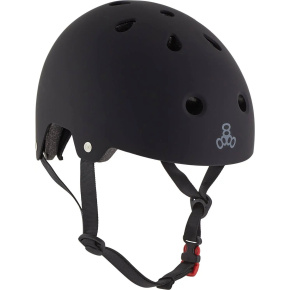 Triple Eight Dual Certified Skate Helmet (S-M|Black Matte)