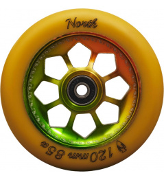 North Pentagon 120mm Gum / Rasta wheel