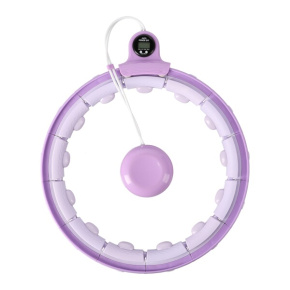 Massage hula hoop Home FH02 with weights and counter purple