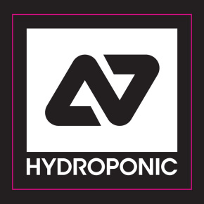 Hydroponic Logo Sticker (White)