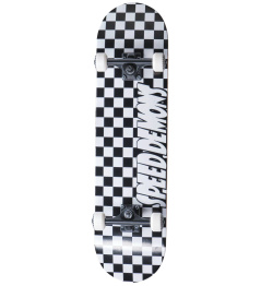 Speed Demons Checkers Skateboard Set (7.5"|Black/White)