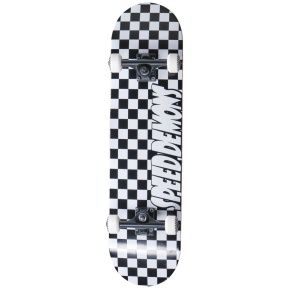 Speed Demons Checkers Skateboard Set (7.5"|Black/White)