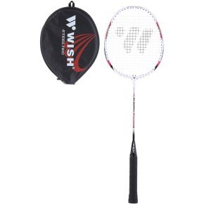 Badminton racket WISH Steeltec 9, red