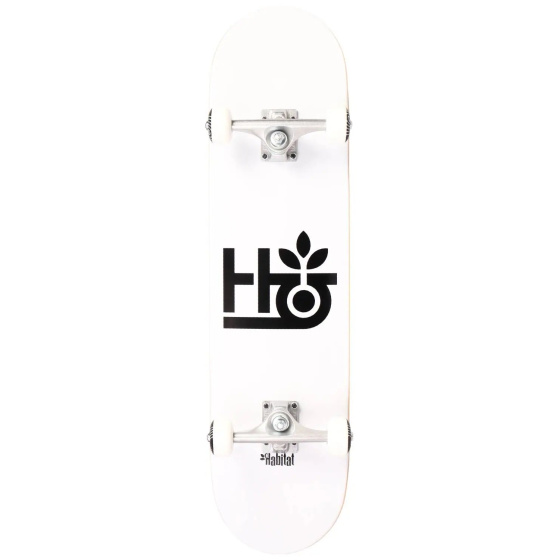 Habitat Pod Skateboard Set (8"|White)