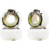 Blood Orange Street Raw Conical Cruiser Wheels 4-Set (55mm|White/Green)