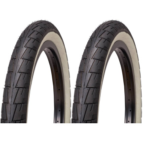 Mafia Lagos Crawler 20" BMX tyres (2.4"|Black/Whitewall)