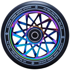 Striker Zenue Series black Scooter Wheel (110mm | Rainbow)