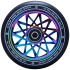 Striker Zenue Series black Scooter Wheel (110mm | Rainbow)