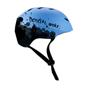Bestial Wolf Shell Blue Helmet
