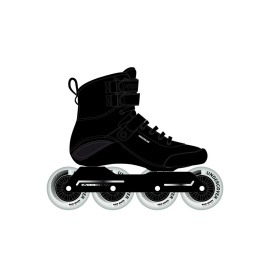 Roller skates Powerslide Kaze Black 90 Trinity
