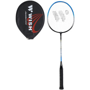 Badminton racket WISH Steeltec 216, blue/black
