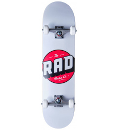 RAD Logo Progressive Complete Skateboard (8"|White)