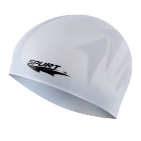 SPURT F244 silicone cap with embossed pattern, grey