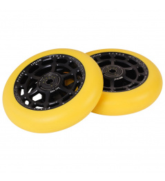 UrbanArtt Civic wheels 125x30mm Black/Yellow 2 pcs