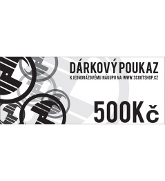 Gift voucher worth 500 CZK