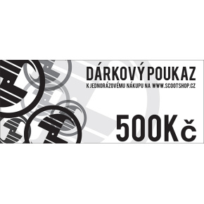 Gift voucher worth 500 CZK