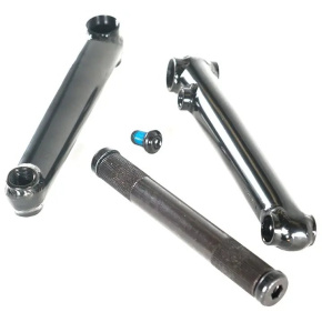 Family Tubular 3-Piece 48-Spline BMX Cranks (170mm | Black)