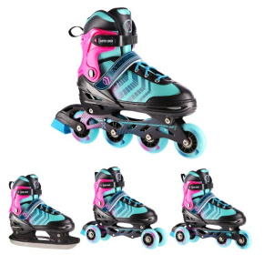 Skates NILS Extreme NH18192A 4in1 black and purple