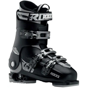 Roces Idea Free 6in1 adjustable children's ski boots (22.5-25.5|Black/Silver)