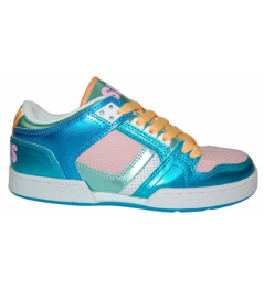 Osiris Shoes NYC 83 LOW 10 W.blue/pink/white vell.UK6
