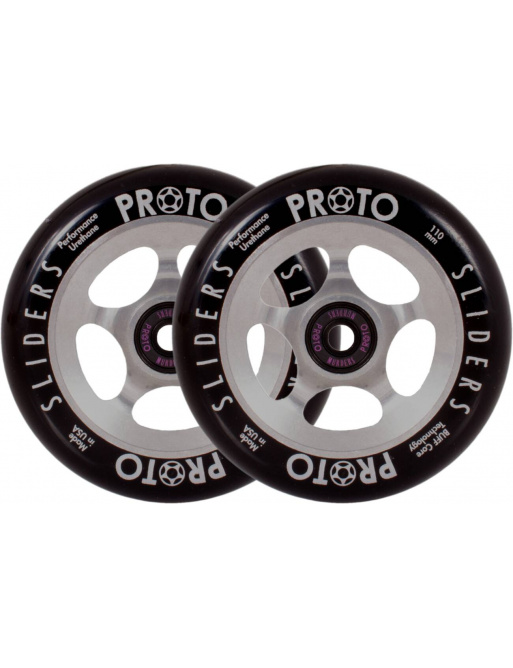 Wheels Proto Slider 110mm Black On Raw 2pcs