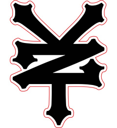 Sticker Zoo York Cracker Black