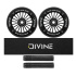 Set of 2 Divine 110 mm Turbo black wheels + Divine griptape + Divine grips