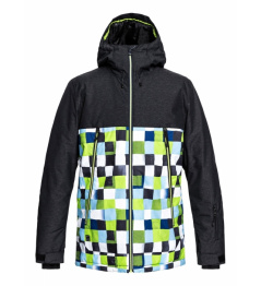Quiksilver Sierra Jacket 181 gjz2 lime green / check atomic 2018/19 vell