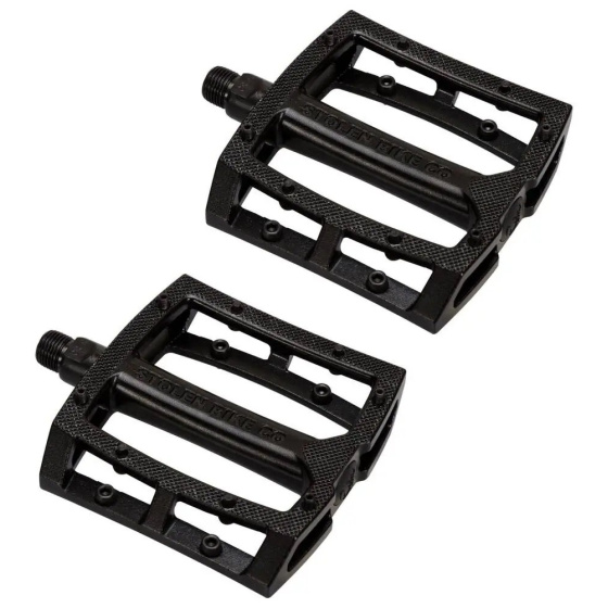 Stolen Throttle 9/16" Loose Ball Aluminum BMX Pedals (Black)