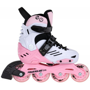 Kids roller skates Powerslide One Khaan Junior LTD Pink