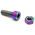 TLC Titanium BMX Seat Sleeve Bolt and Nut (Rainbow)