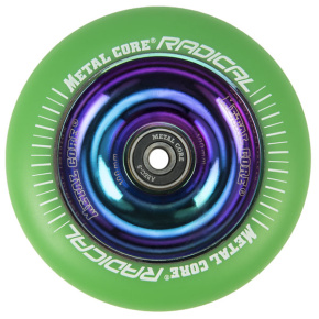 Metal Core Radical Rainbow 110 mm green wheel