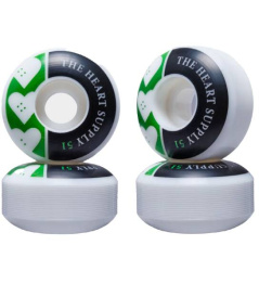 Heart Supply Squad Skate Wheels 4-Pack (51mm|Green)